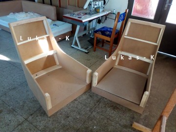 Sessel und Stühle - Holzkonstruktion