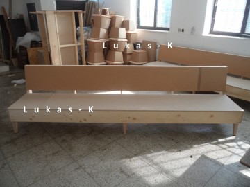 Sitzbänken - Holzkonstruktion
