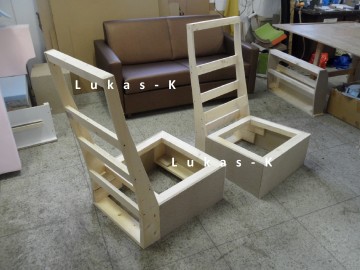 Sessel und Stühle - Holzkonstruktion