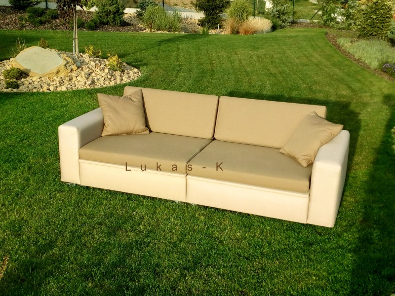 Polstersofa für Balkonen und garten Terrassen Polstermoebel Lukas-K